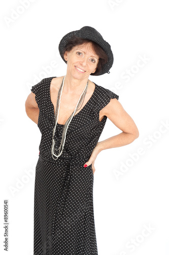 Beautiful woman doing different expressions in different sets of clothes: posing