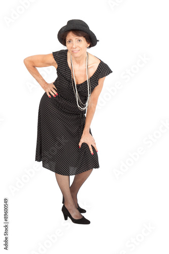 Beautiful woman doing different expressions in different sets of clothes: posing