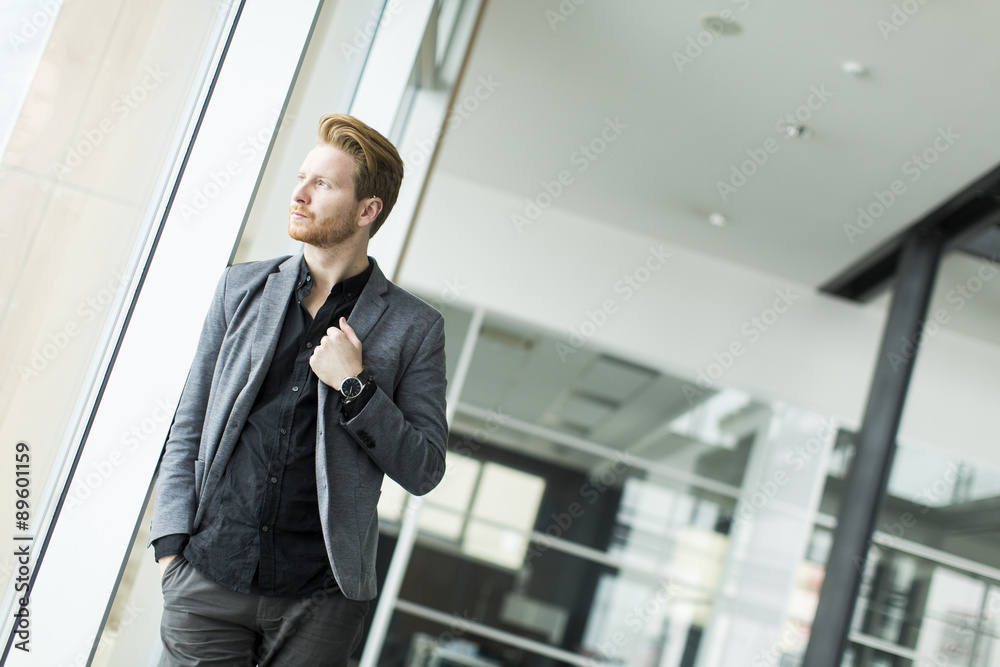 Young man in the office Young man in the office