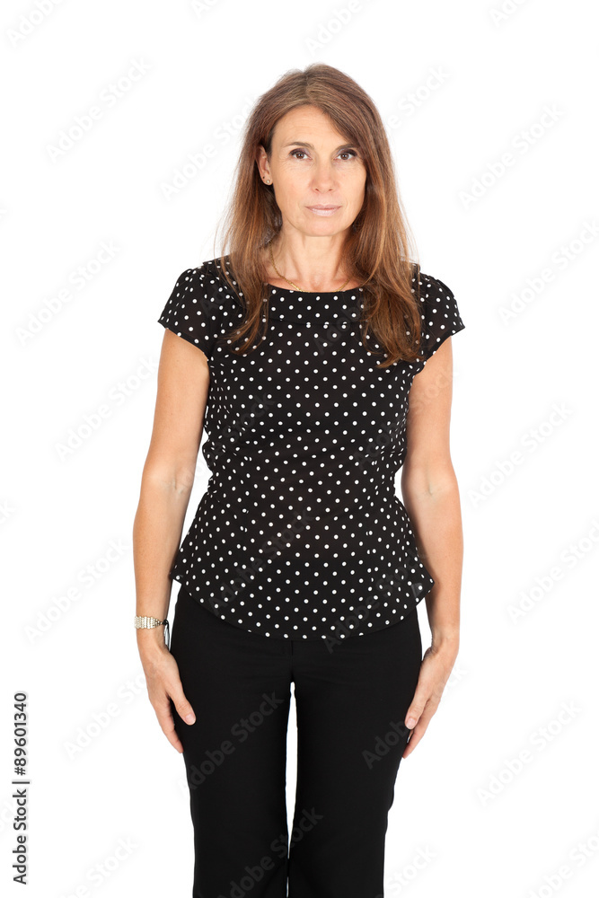 Beautiful woman doing different expressions in different sets of clothes: portrait Beautiful woman doing different expressions in different sets of clothes: portrait