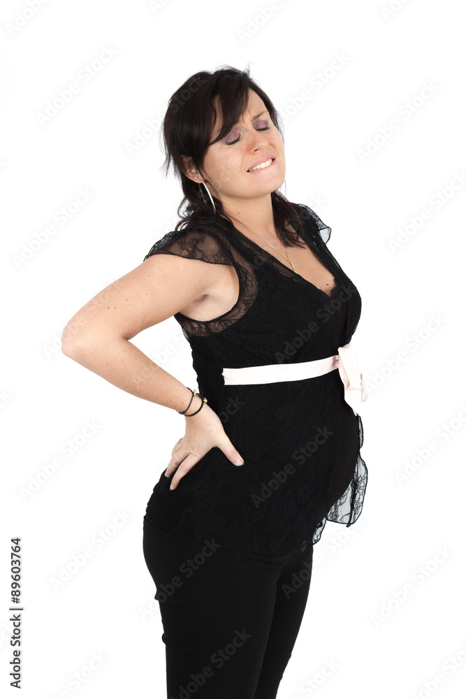 Beautiful woman doing different expressions in different sets of clothes: