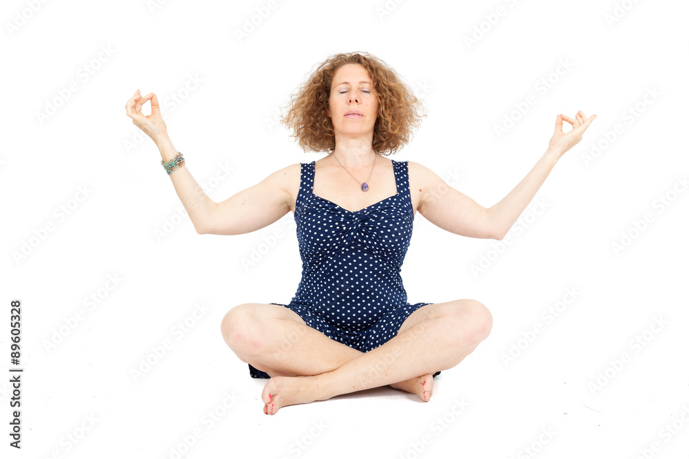 Beautiful woman doing different expressions in different sets of clothes: yoga Beautiful woman doing different expressions in different sets of clothes: yoga
