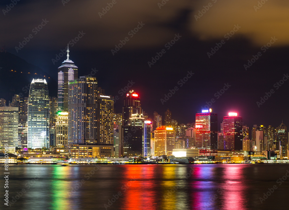 Fototapeta premium Hong Kong cityscape at night
