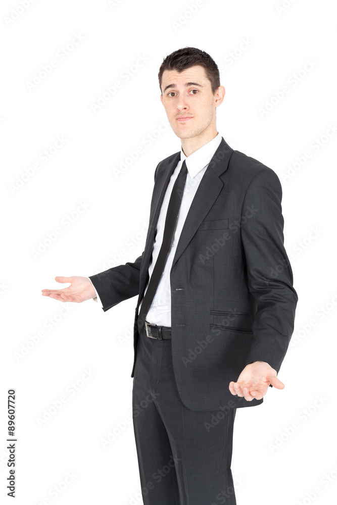 Handsome businnessman doing different expressions in different sets of clothes Handsome businnessman doing different expressions in different sets of clothes