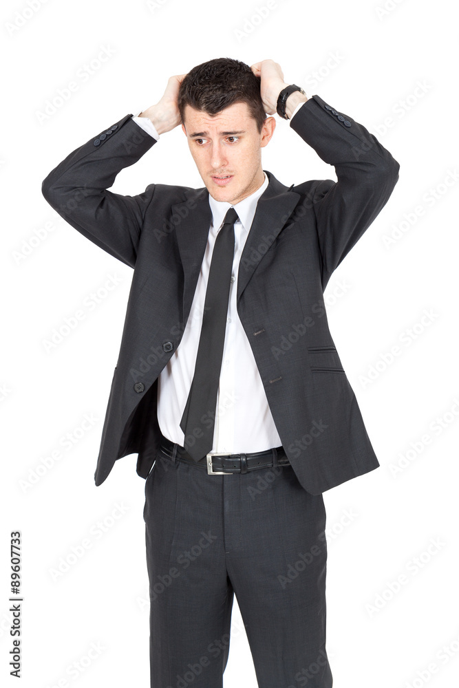 Handsome businnessman doing different expressions in different sets of clothes Handsome businnessman doing different expressions in different sets of clothes