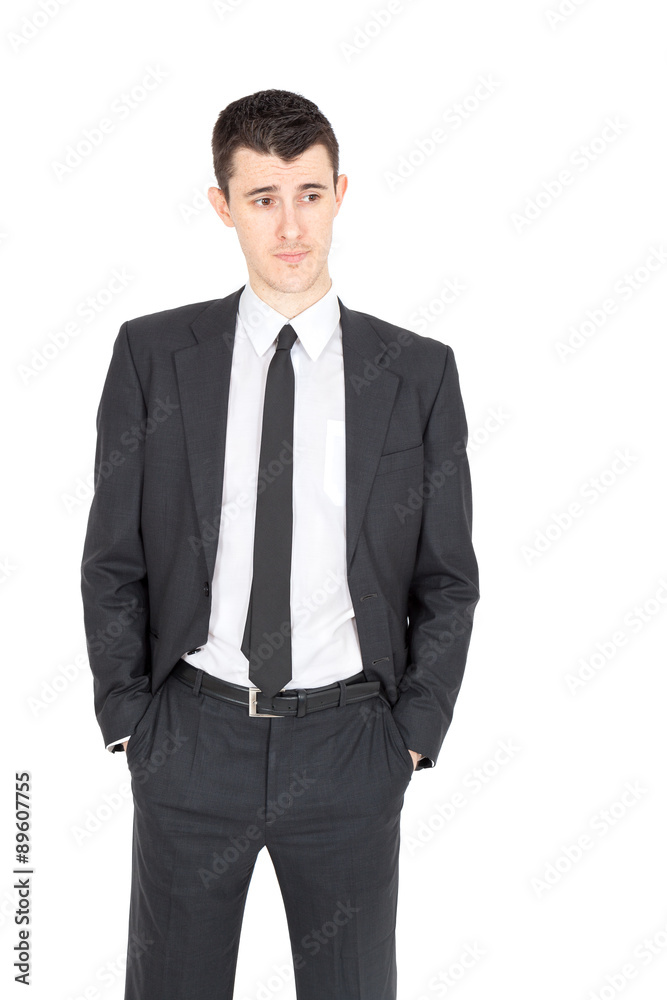 Handsome businnessman doing different expressions in different sets of clothes Handsome businnessman doing different expressions in different sets of clothes