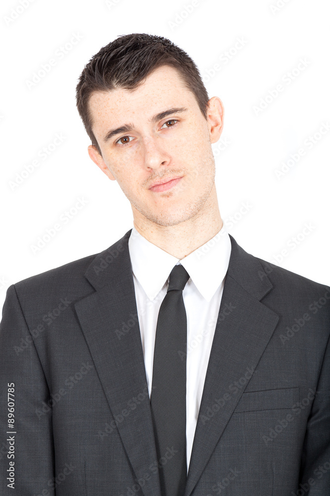 Handsome businnessman doing different expressions in different sets of clothes Handsome businnessman doing different expressions in different sets of clothes