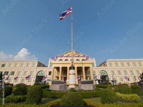 Thai Ministry of Defence headquarters in Bangkok, Thailand.