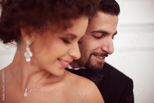 Portraits of a bride and groom
