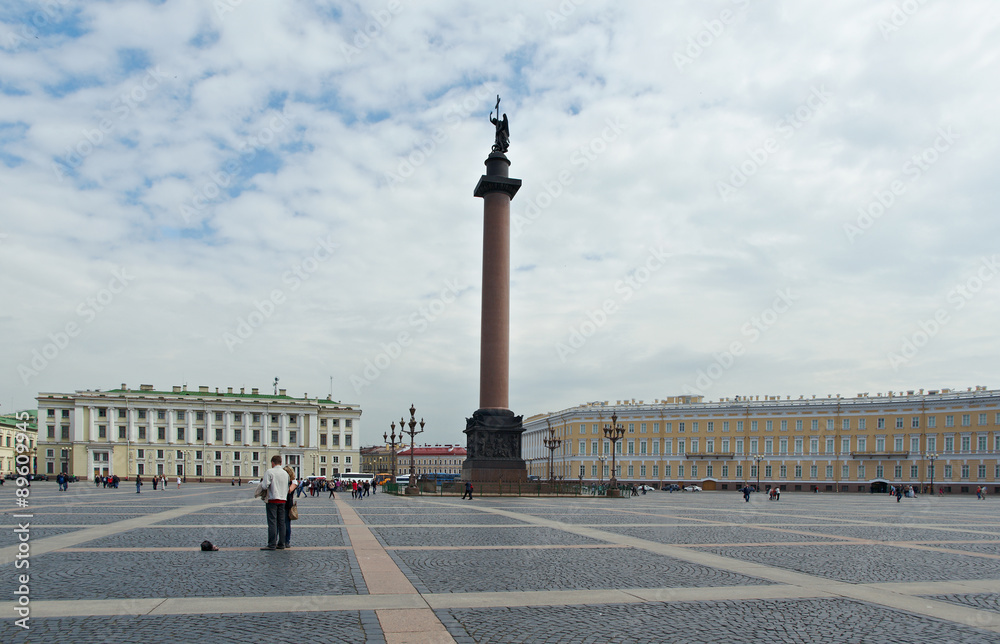 Alexander Column in the Palace Square