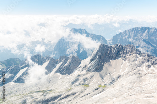 Zugspitze mountain top of Germany