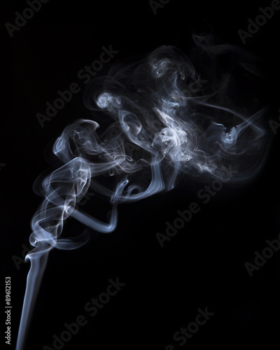 Smoke isolate on black background
