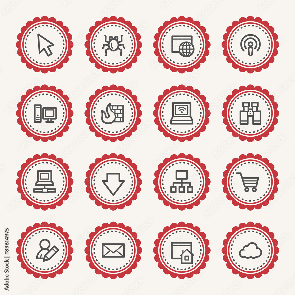 Internet web icons set Internet web icons set