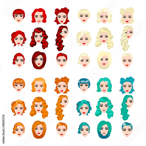 Female punk hair