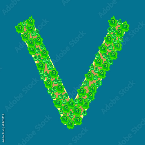 Victoria sign tropical island