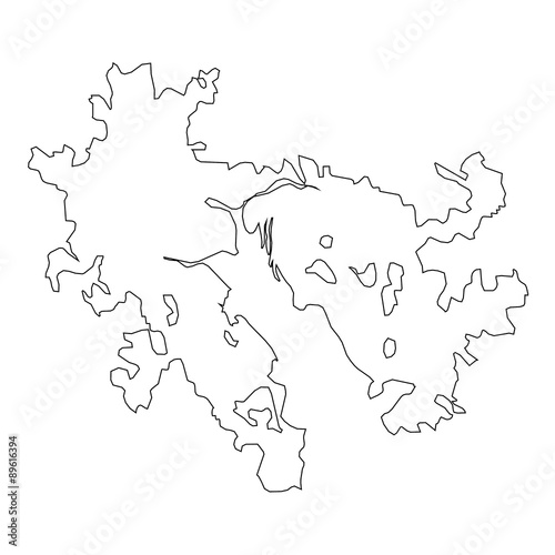 Photography High detailed Outline of the country of  HongKong