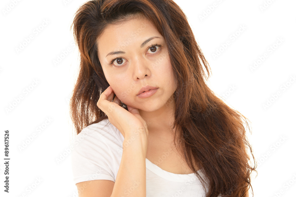 くつろぐ女性 くつろぐ女性