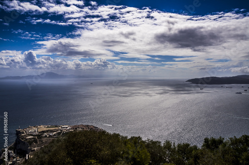 Meerenge zwischen Gibraltar am spanischen Festland und Marokko in Afrika