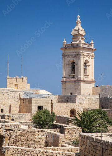 Fortification Cittadell in city Victoria, Malta