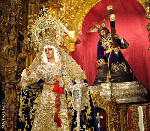 Virgen de la Esperanza, barrio de Triana, Sevilla, España