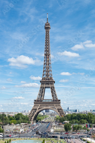 Eiffel Tower sunny day in Paris, France © santi-jk