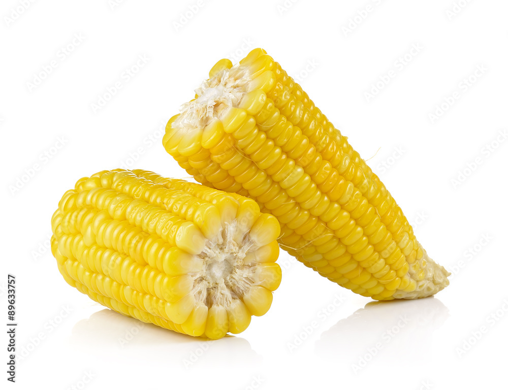 corn on white background