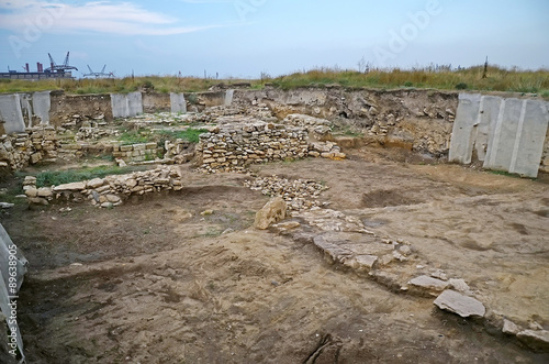 Excavations of the ancient city in Kerch