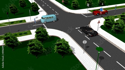 Incrocio svolta a destra