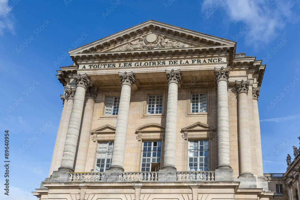 Facade of Palace Versailles near Paris, France