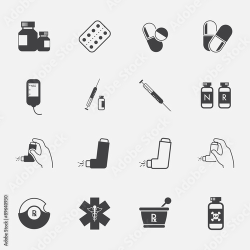 Pharmacy Icons and Medical Icons set.