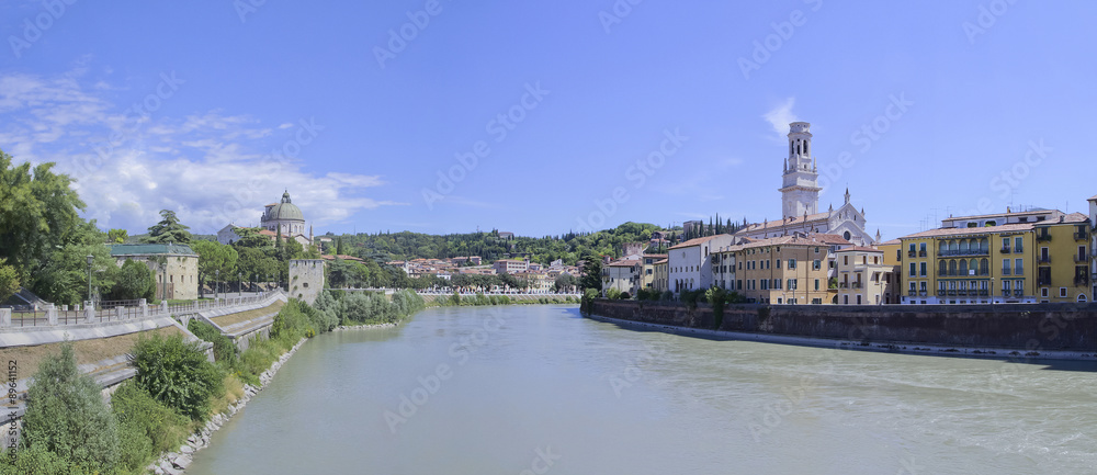 Verona sul fiume adige