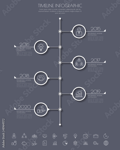 StepDesign clean number timeline template/graphic or website photo