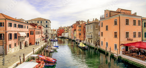 View from the Vigo's Bridge in Chioggia (Italy)