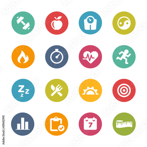 Fitness Icons, Circle Series