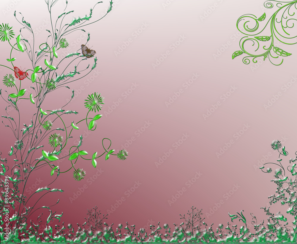 Obraz premium sfondo floreale