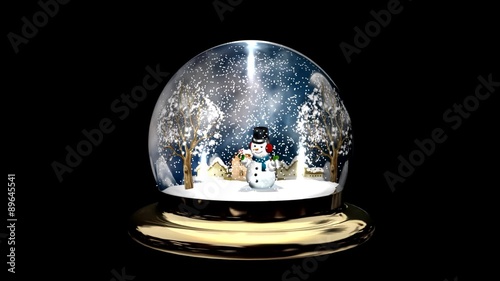 Pallina Natalizia con neve