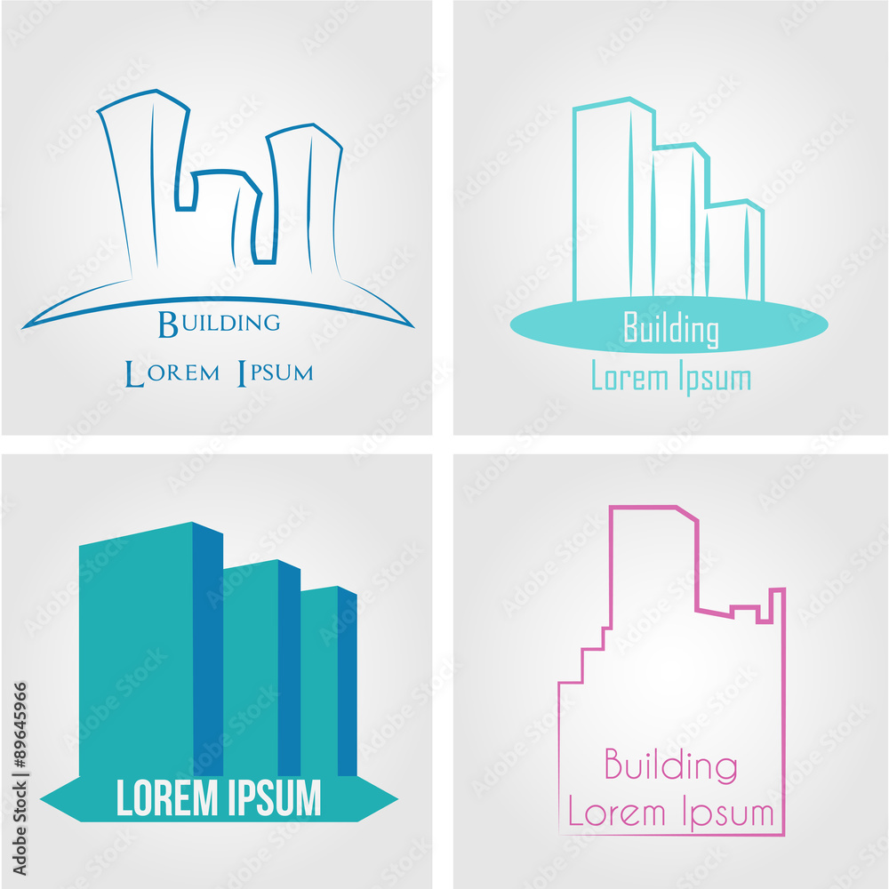Obraz premium Building logos