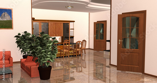 Fotografía Interno con sala e salotto-with lounge area and lounge