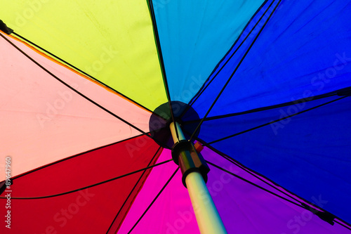 Colorful umbrella background © thawornnurak