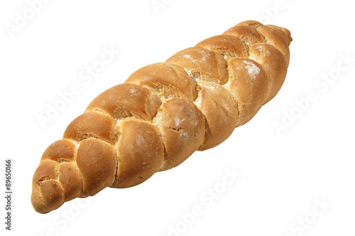 braid of white bread-treccia di pane bianco