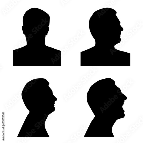 Profile silhouette set