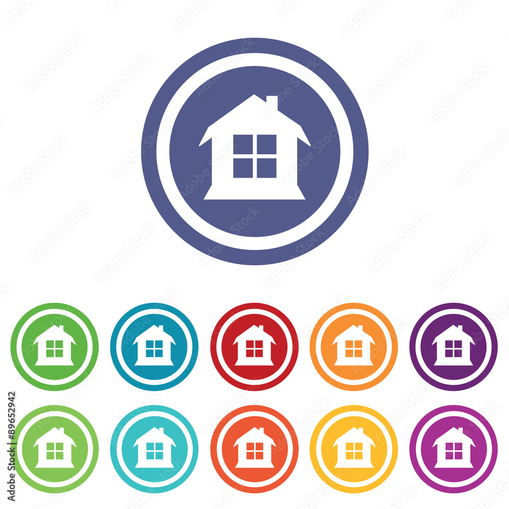 House signs colored set