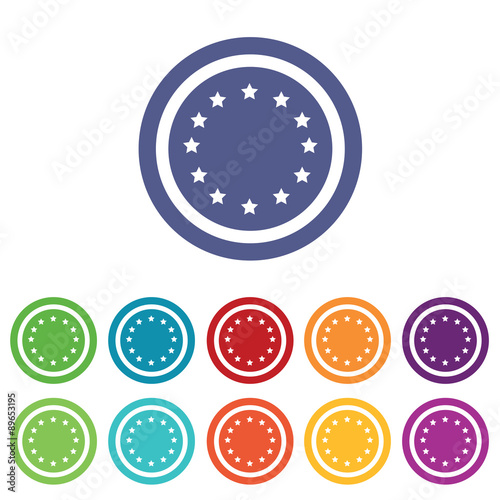 European Union signs colored set