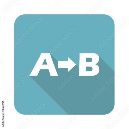 A-B logic icon, square