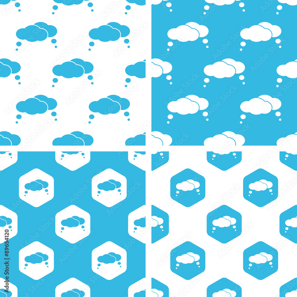 Thought bubbles patterns set Thought bubbles patterns set