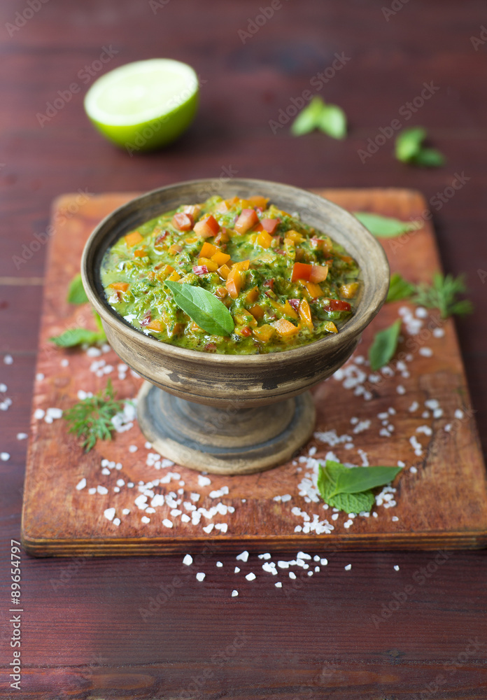 Homemade Salsa Sauce in a Bowl Homemade Salsa Sauce in a Bowl