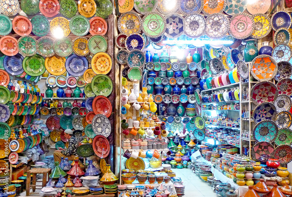 Colorful shop in Morocco