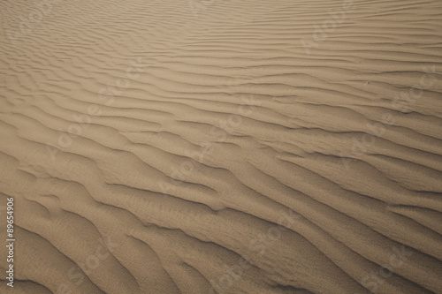 Waves of sand texture on a sand dune in Fayoum desert, Egypt