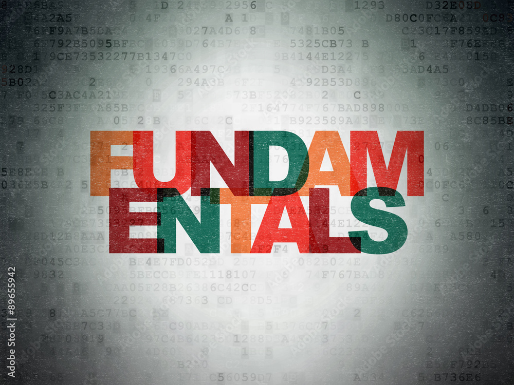 Science concept: Fundamentals on Digital Paper background Science concept: Fundamentals on Digital Paper background