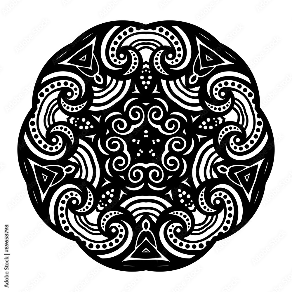 Vector Beautiful Deco Black Star